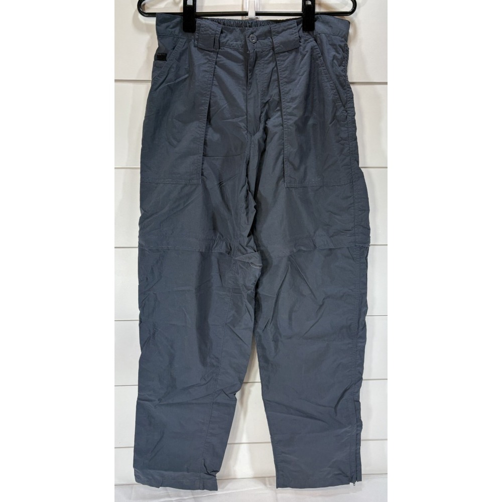REI Womens Covertible Pants Size 10 Zip-Off Navy Pockets Cargo Hiking Outdoor